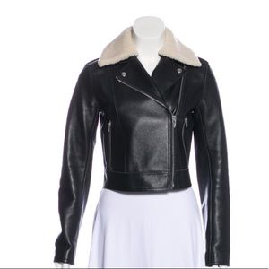 Alexander Wang Leather Jacket w/ removable collar